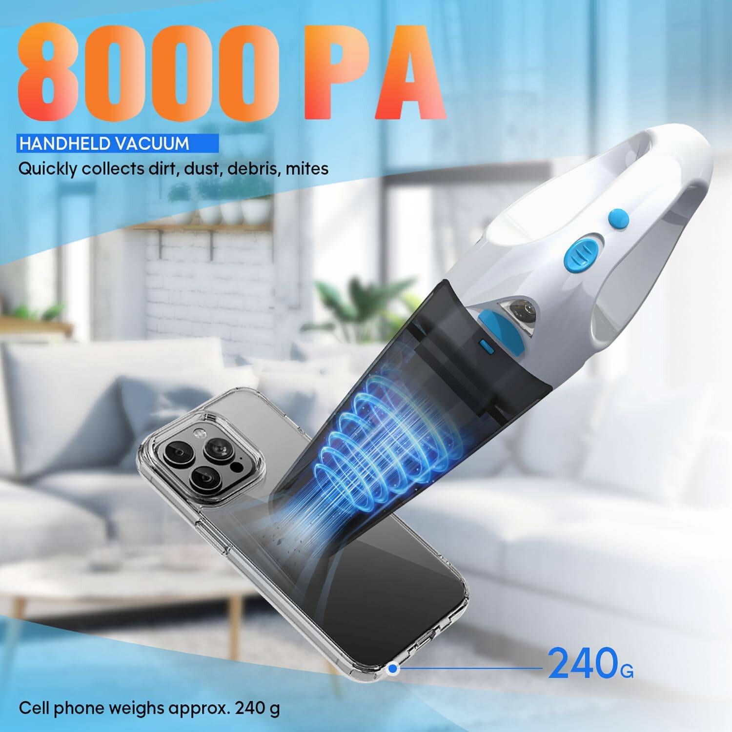 Car Vacuum | Hand Held Mini Vacuum | Handheld Portable Cleaner: image 10