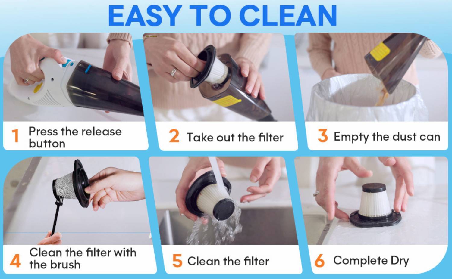 Car Vacuum | Hand Held Mini Vacuum | Handheld Portable Cleaner: image 17