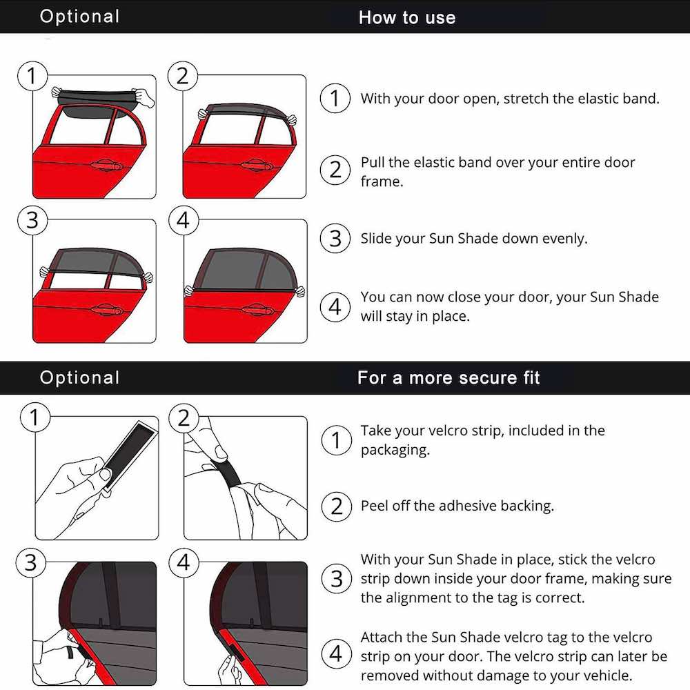Car Window Shade | Rear Window Sunshade | Car Sun Shades for Kids: image 10