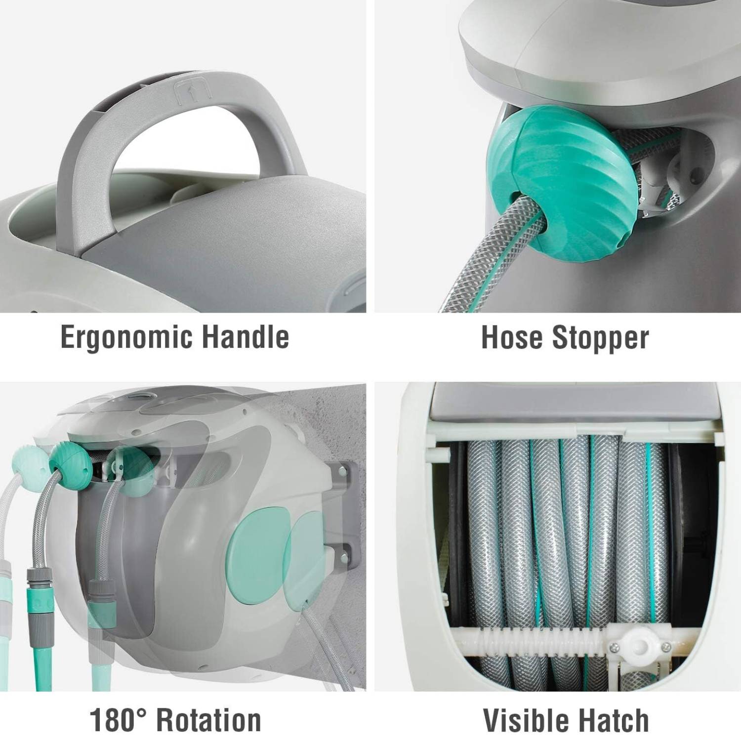 Retractable Garden Hose Reel | Wall Mounted Water Hose Reel: image 3