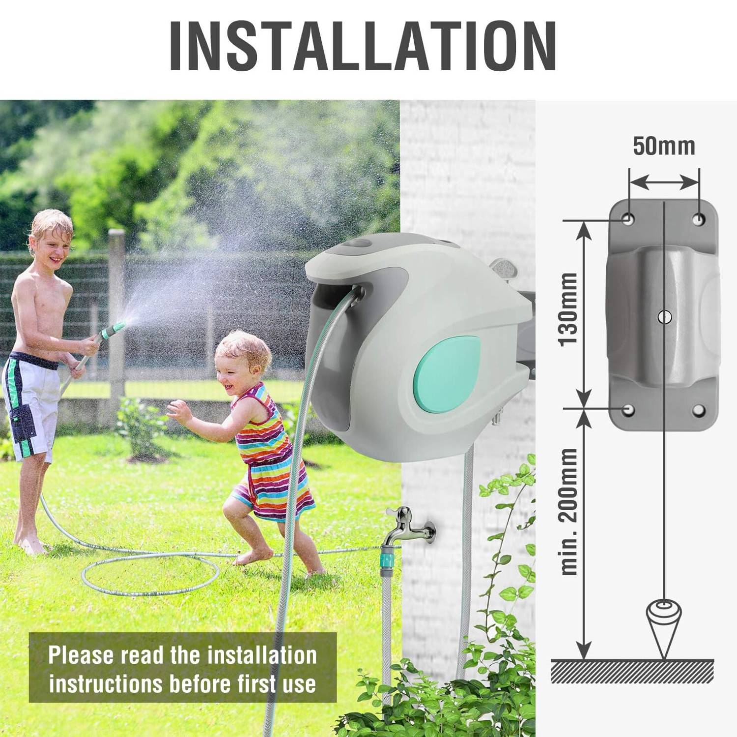 Retractable Garden Hose Reel | Wall Mounted Water Hose Reel: image 8