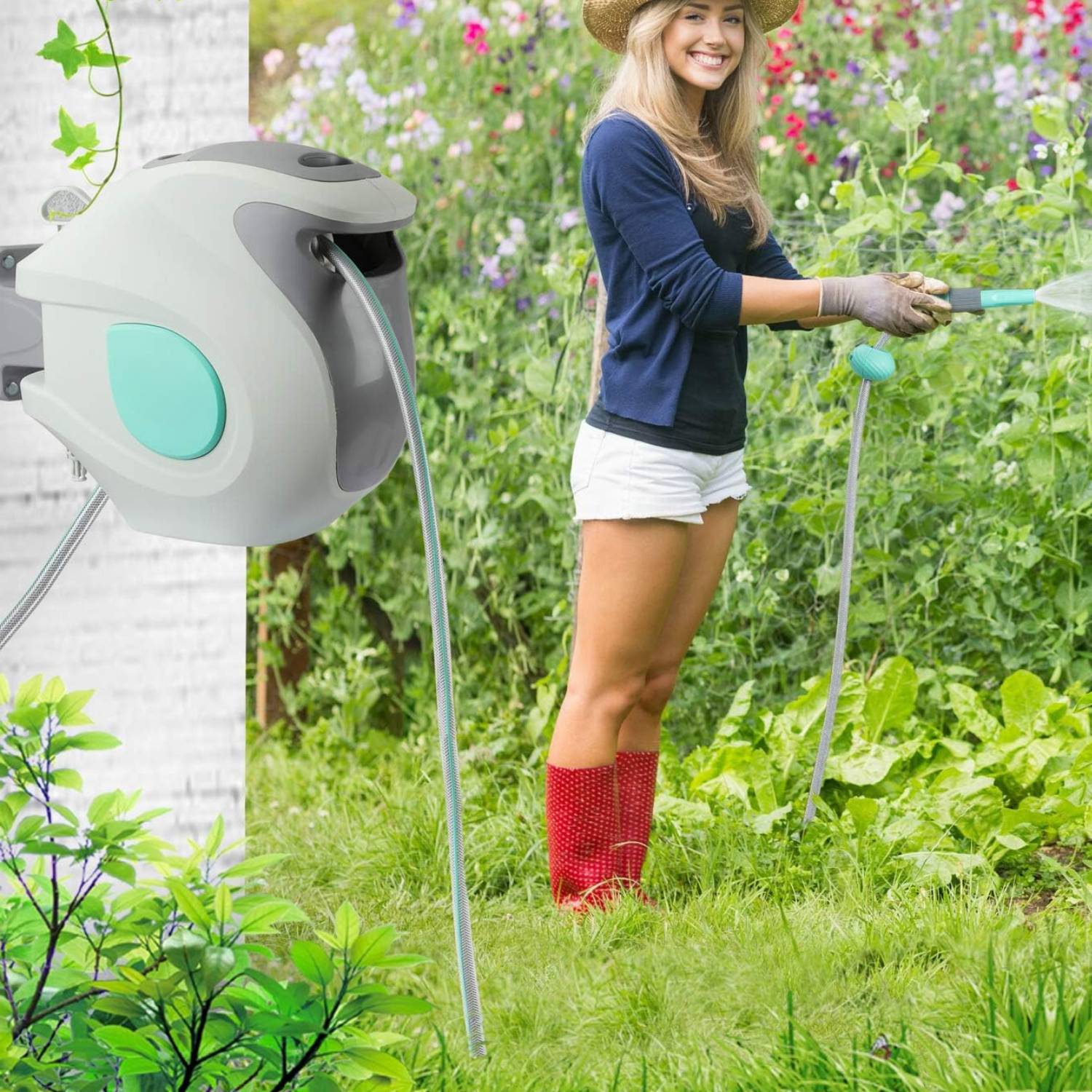 Retractable Garden Hose Reel | Wall Mounted Water Hose Reel