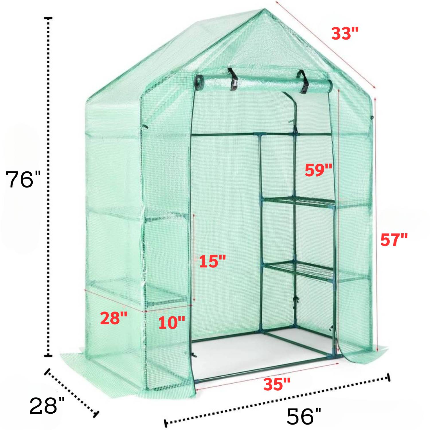Walk-In Greenhouse | Portable Greenhouse For Outdoors | Pop Up Green house: image 14