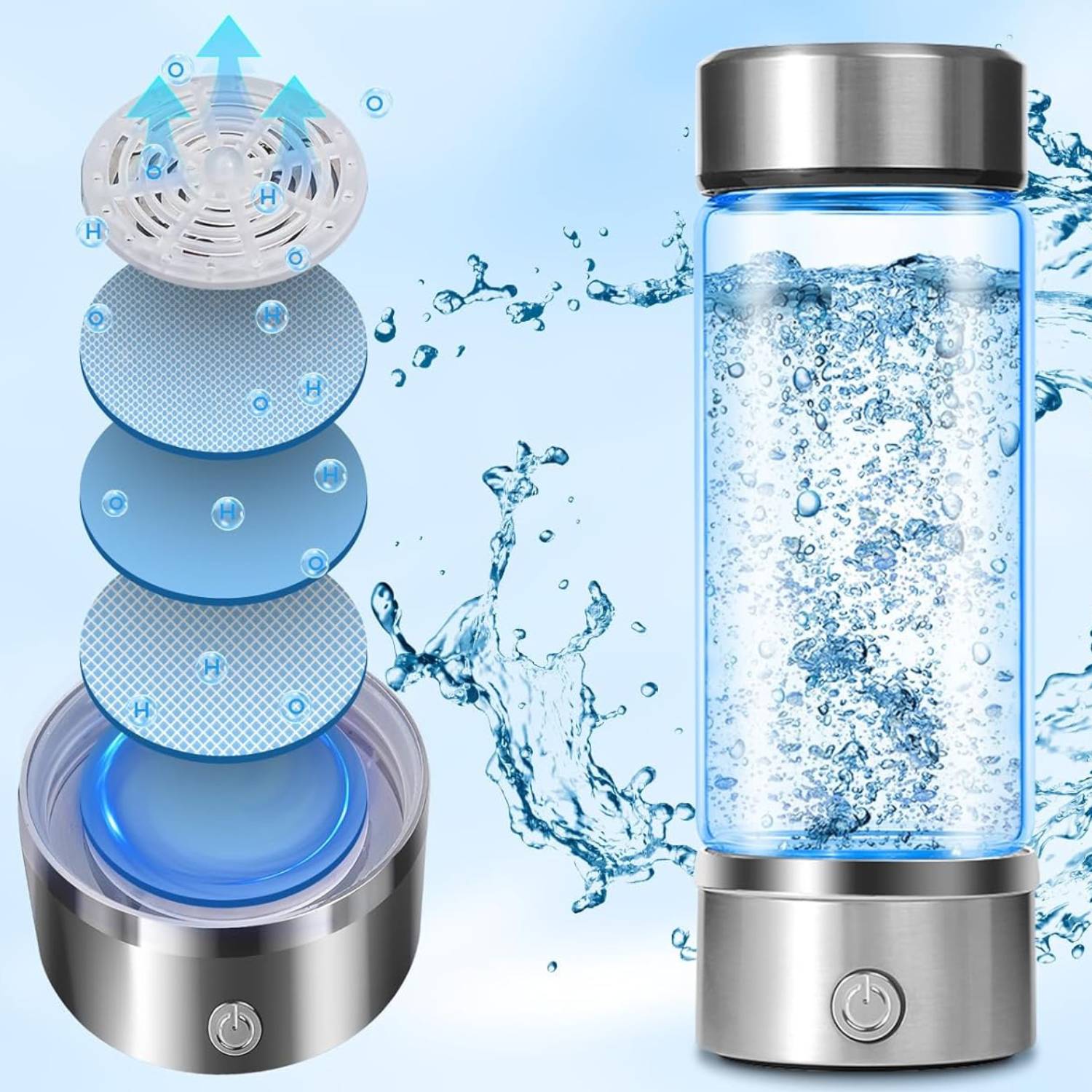 Hydrogen Water Bottle | Portable Hydrogen Water Machine | H2 Water Bottle: image 4