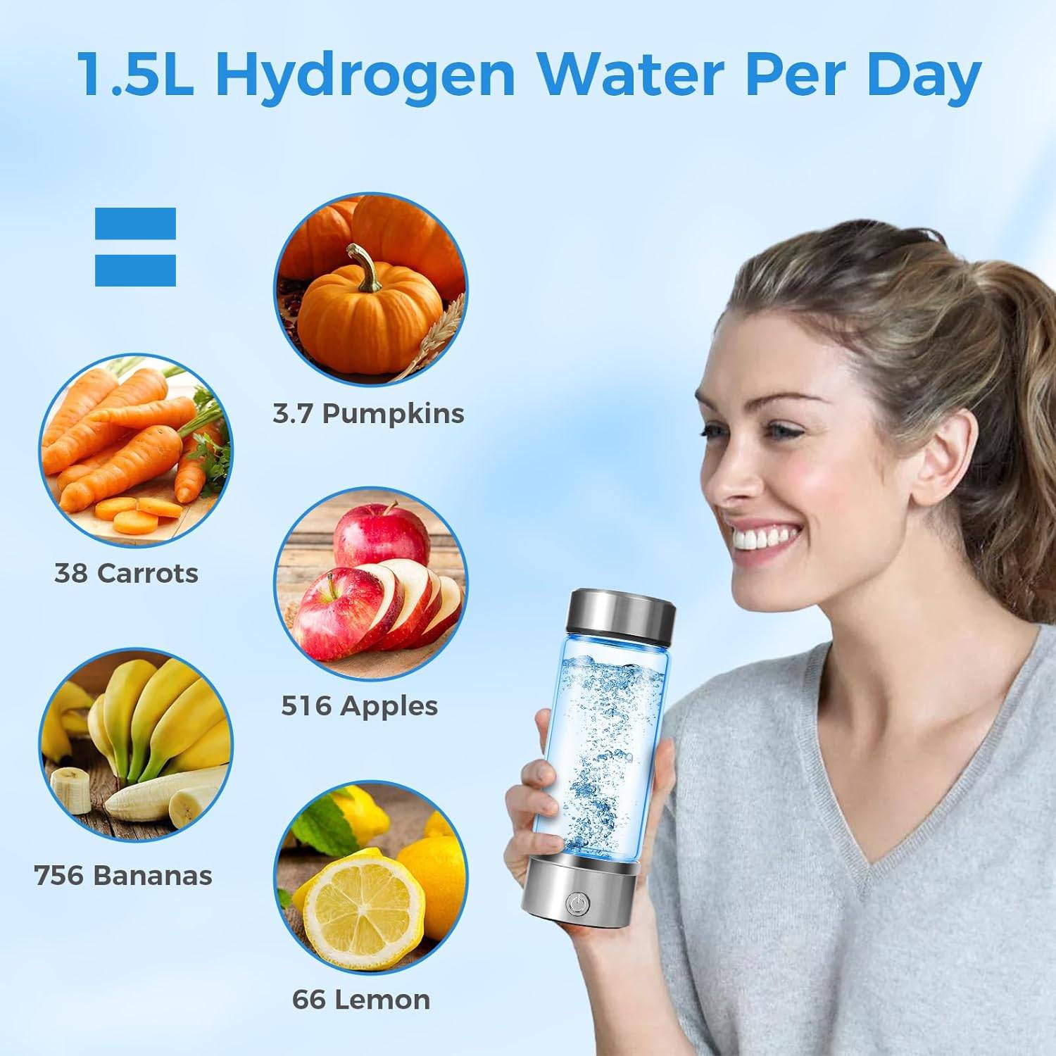 Hydrogen Water Bottle | Portable Hydrogen Water Machine | H2 Water Bottle: image 23