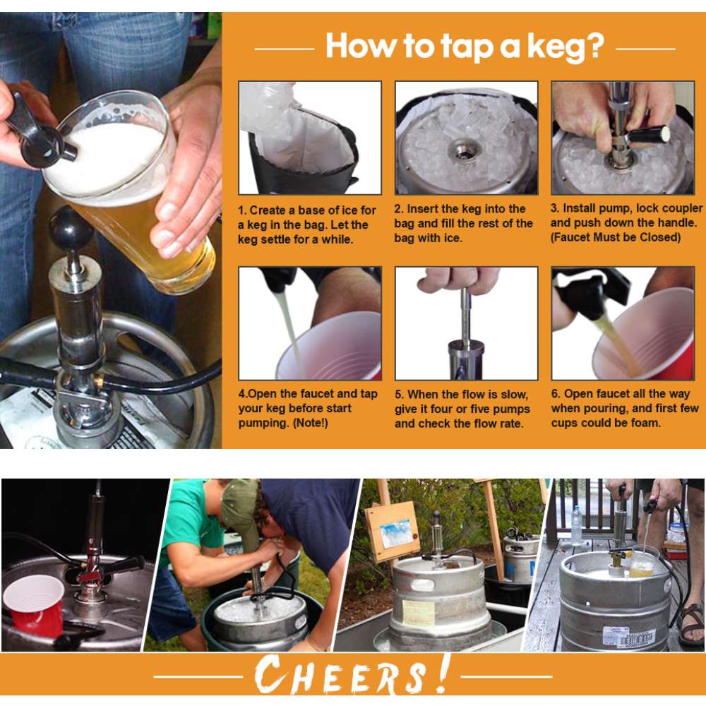 Beer Keg Pump | Beer Keg Tap | Beer Kegerator Pump: image 2
