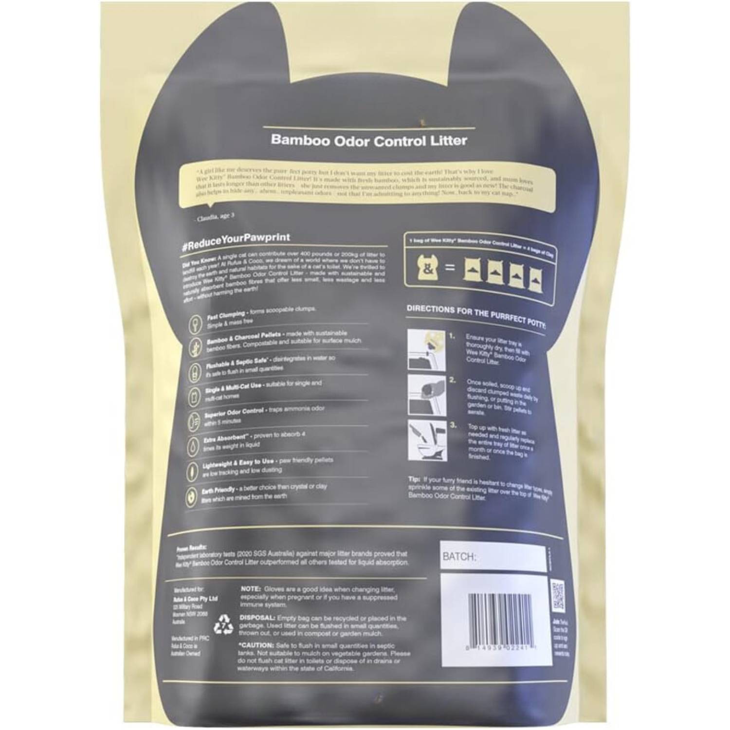 Organic Cat Litter | Bamboo Kitty Litter | Eco Friendly Litter For Cats: image 4