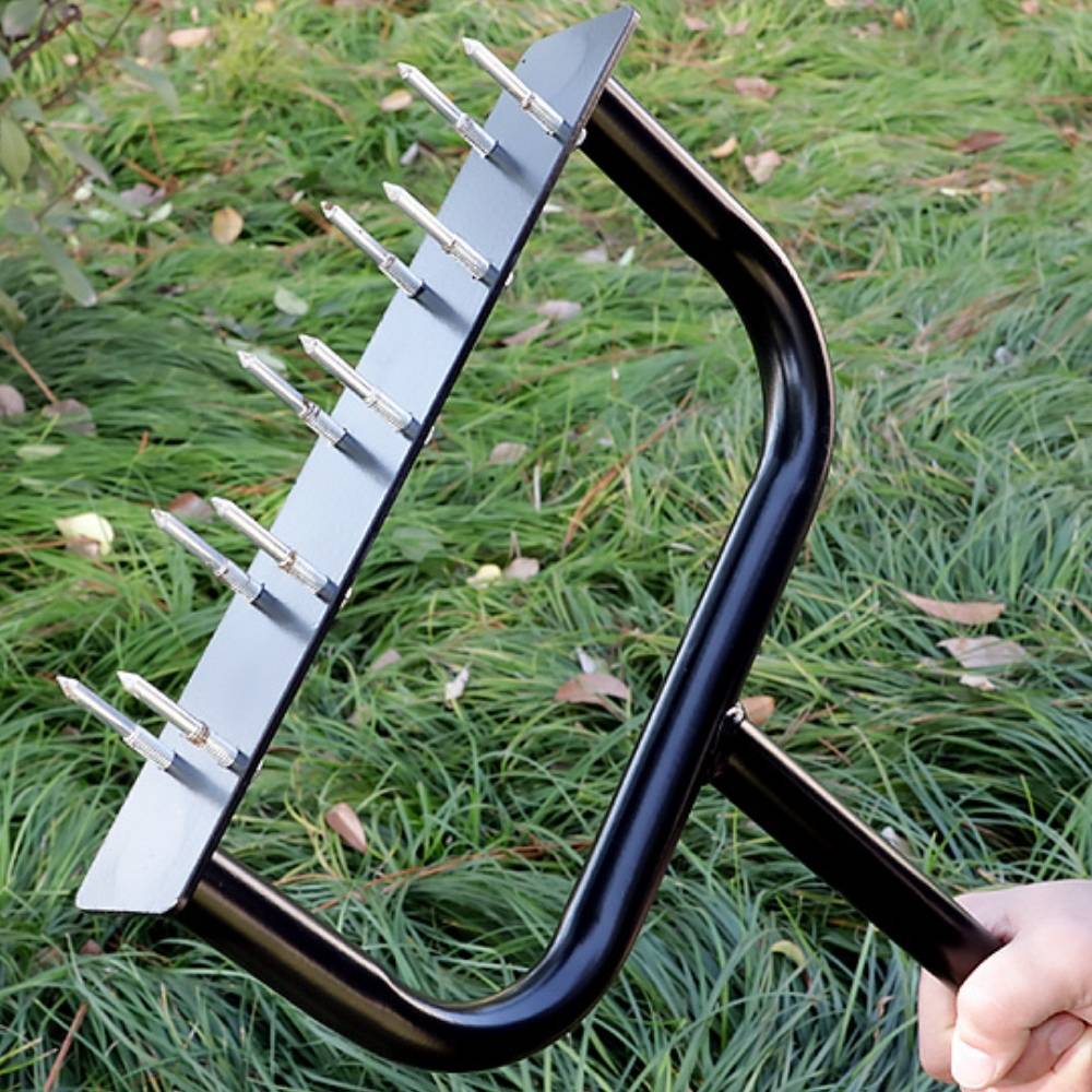 Manual Lawn Corer | Grass Dethatcher Tool | Step Lawn Aerator: image 4