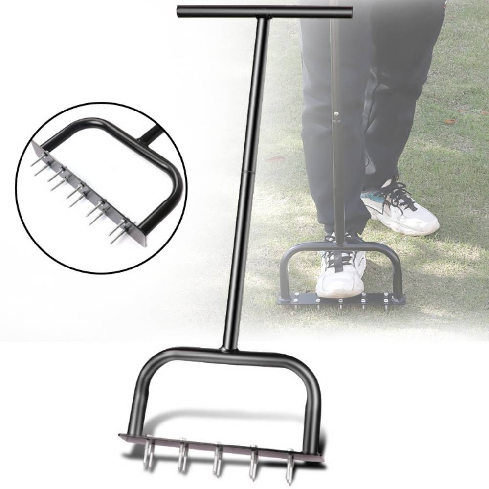 Manual Lawn Corer | Grass Dethatcher Tool | Step Lawn Aerator: image 7
