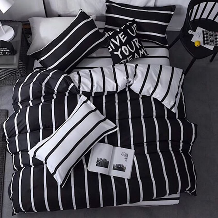 Black and White Comforter Set - twin: image 7