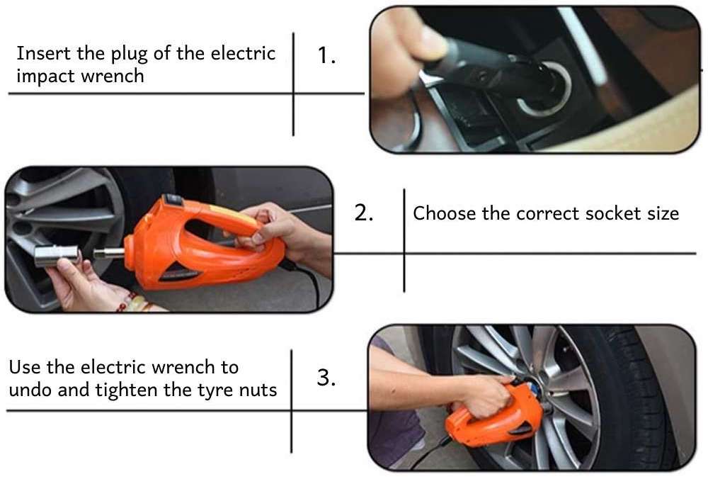 Car Tyre 12V Electric Impact Wrench: image 6