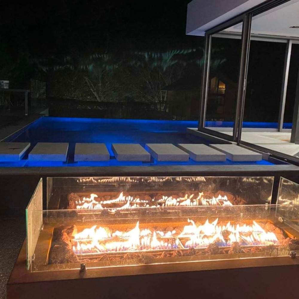 Weathered Steel Gas Fire Pit | Weathering Steel Portable Gas Firepit: image 7