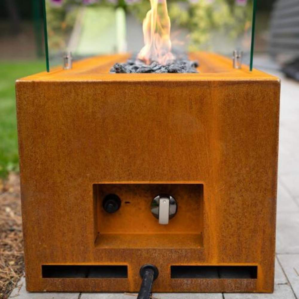 Weathered Steel Gas Fire Pit | Weathering Steel Portable Gas Firepit: image 8
