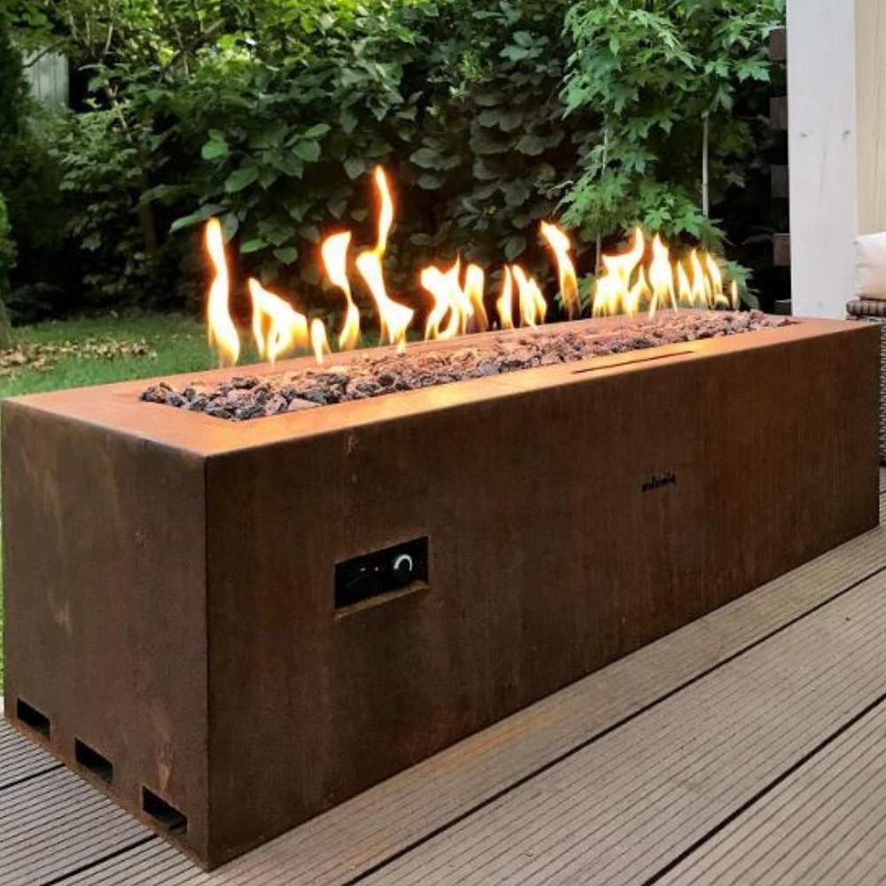 Weathered Steel Gas Fire Pit | Weathering Steel Portable Gas Firepit: image 15