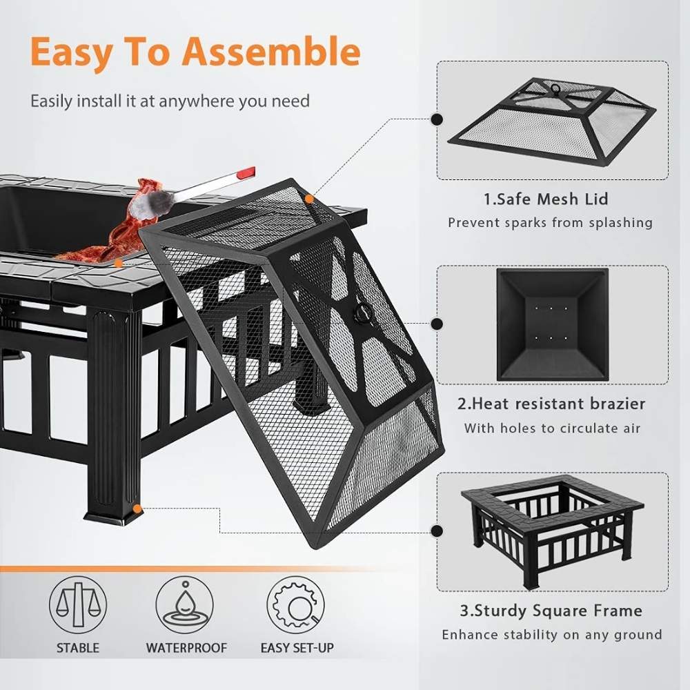 Wood Burning Firepit | Outdoor Fire Pit: image 5