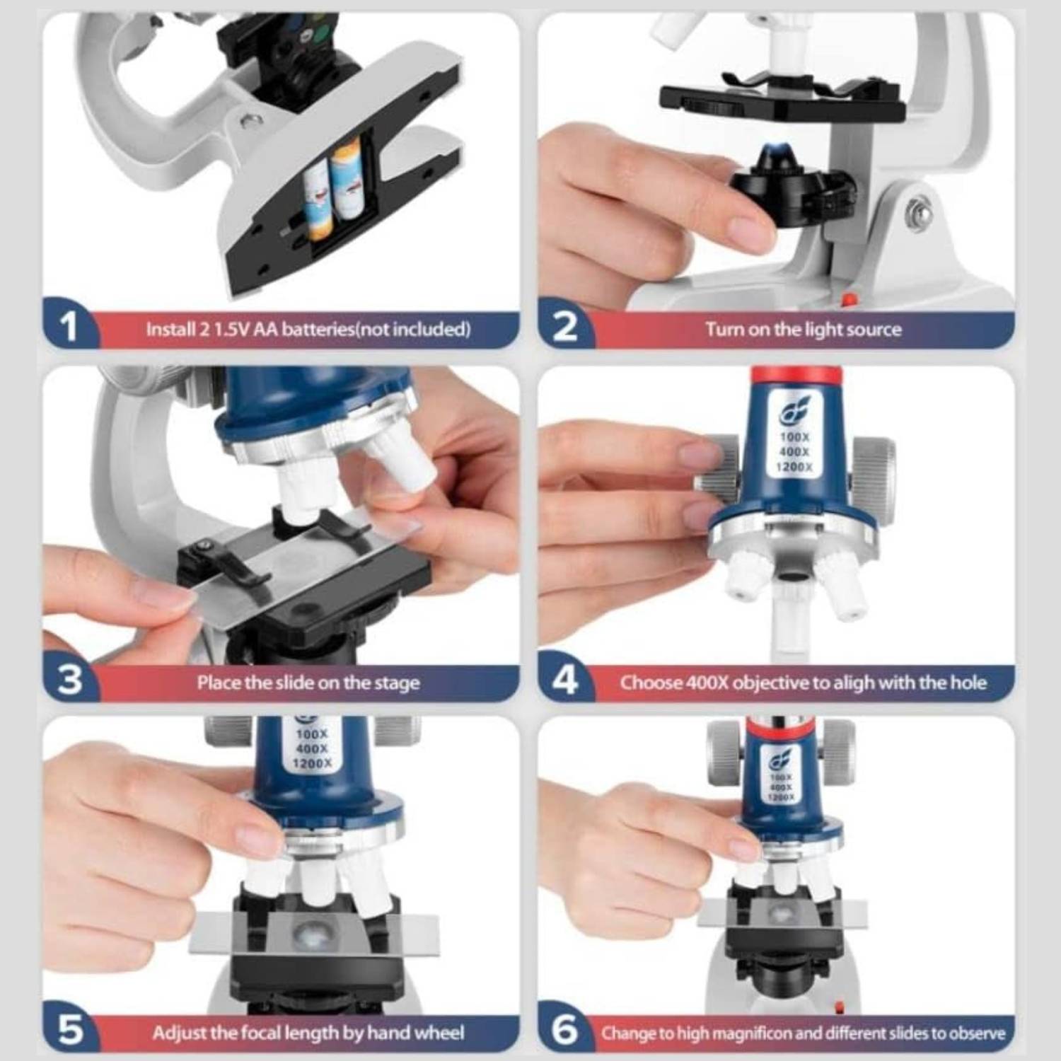 Childrens Microscope | Beginners Microscope Set | Microscope For Kids: image 3