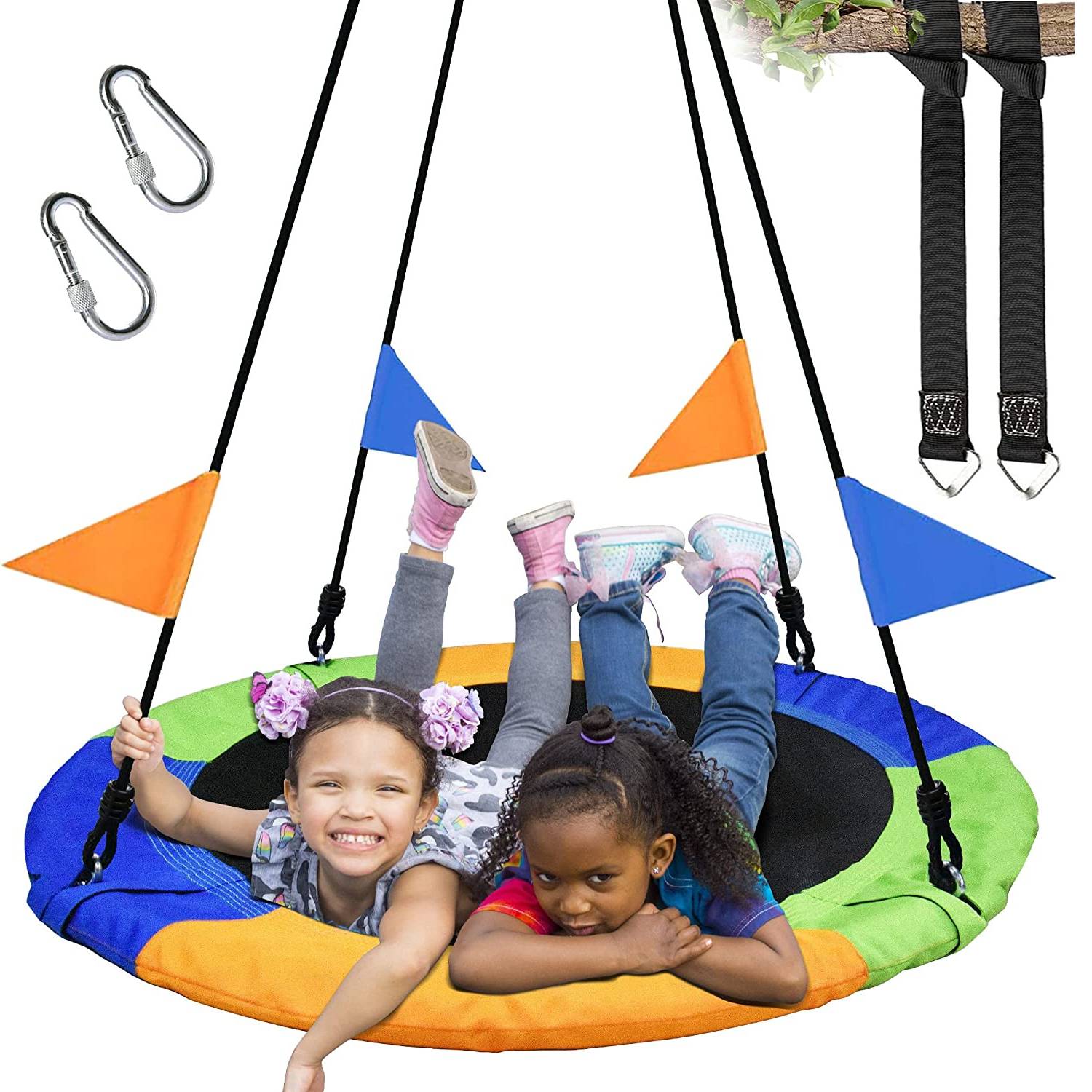 Saucer Tree Swing | Hanging Swinging Disc | Round Mat Swing: image 20