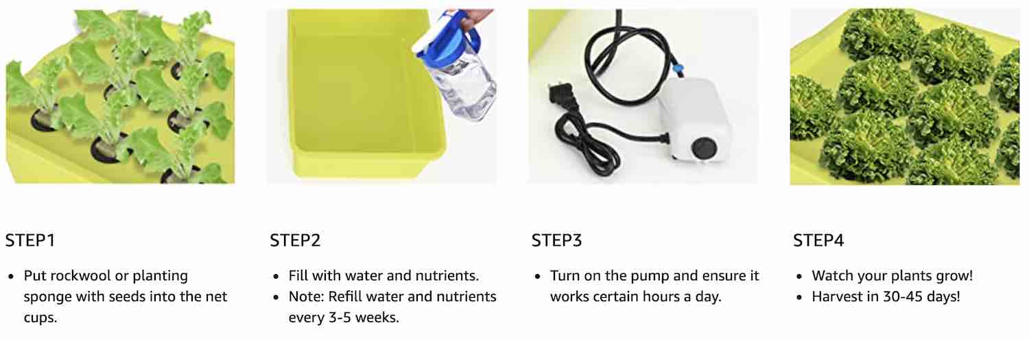 Deep Water Culture Kit | DWC Hydroponic System | Home Hydroponic DWC Kit: image 7