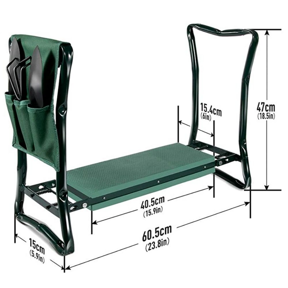 Gardening Kneeler | Garden Seat With Pouch: image 2