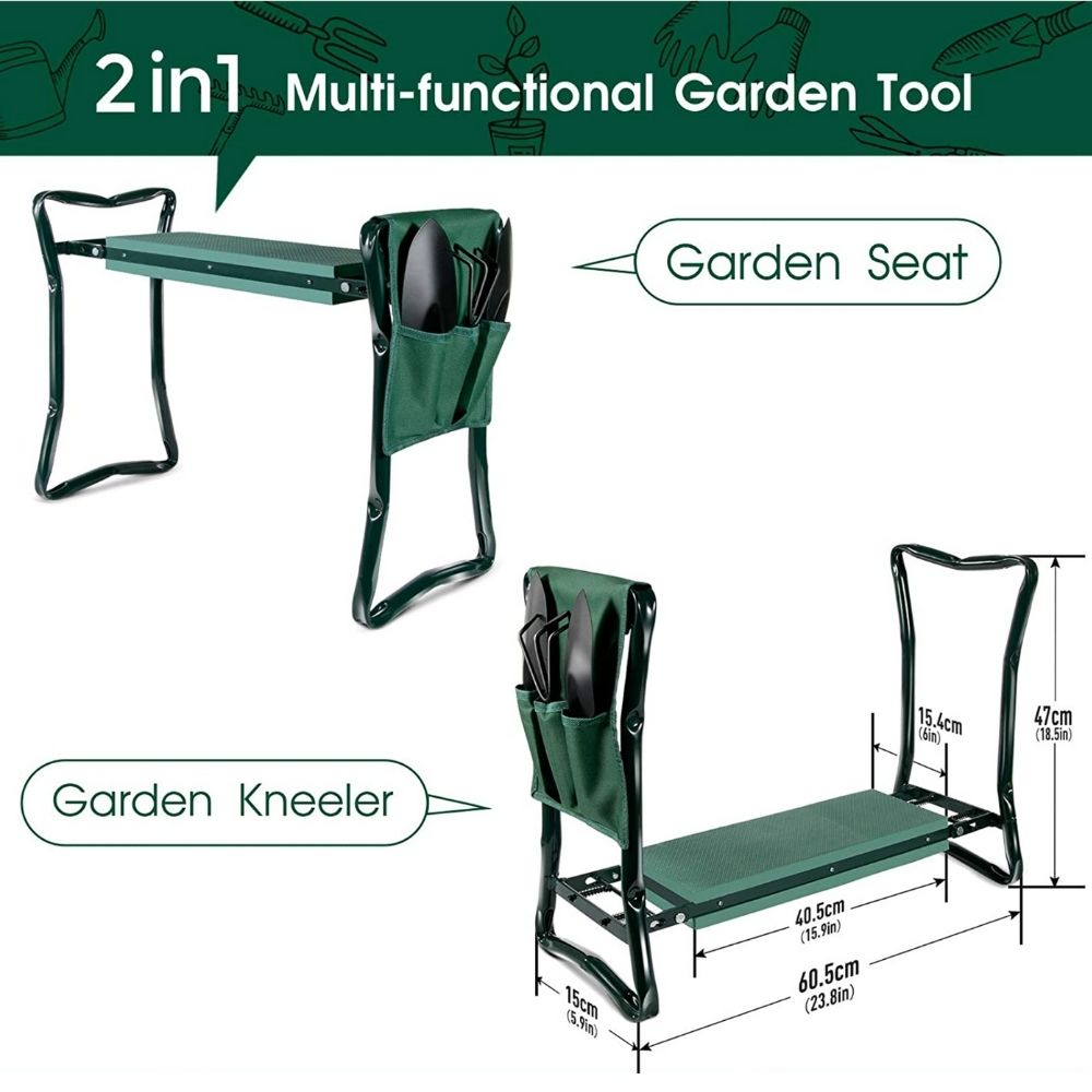 Gardening Kneeler | Garden Seat With Pouch: image 5