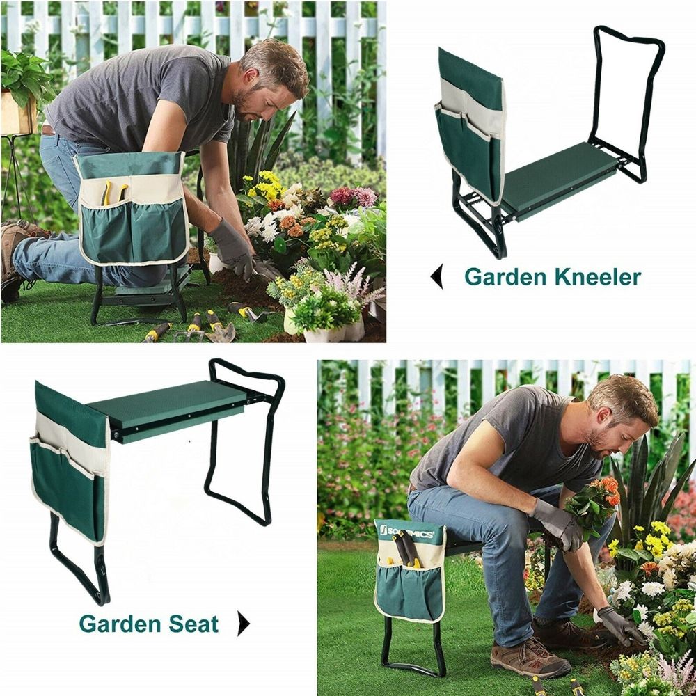 Gardening Kneeler | Garden Seat With Pouch: image 11