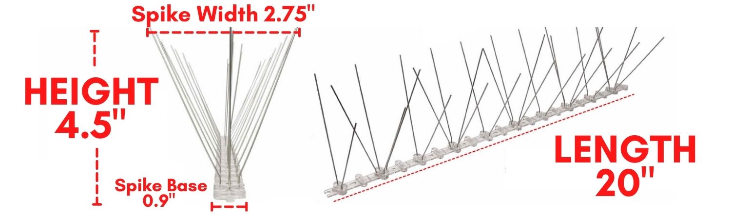 Bird Pigeon Spikes | Bird Prevention Spikes | Bird Stoppers