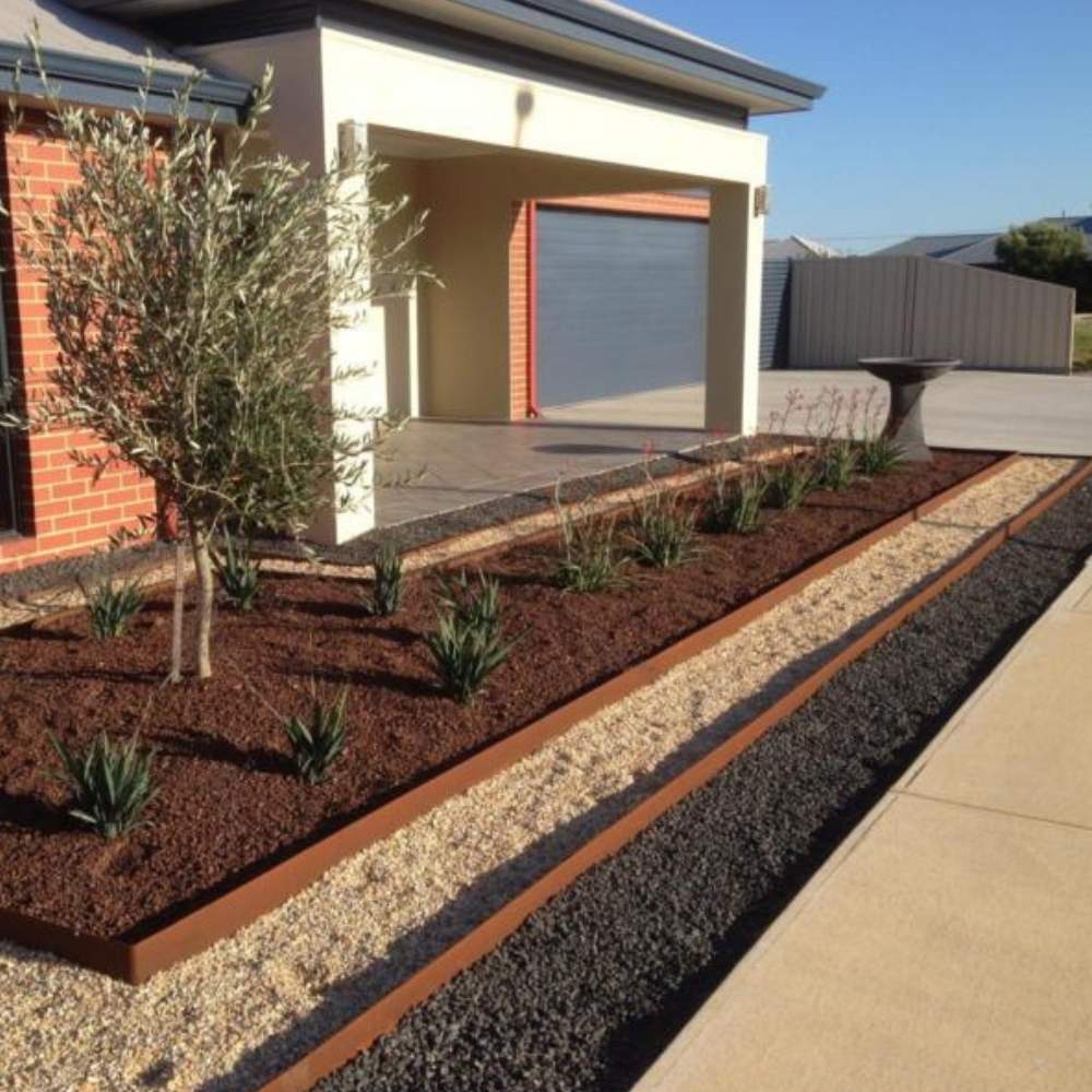Corten Steel Garden Edge - 4" Face Height (per ft): image 4