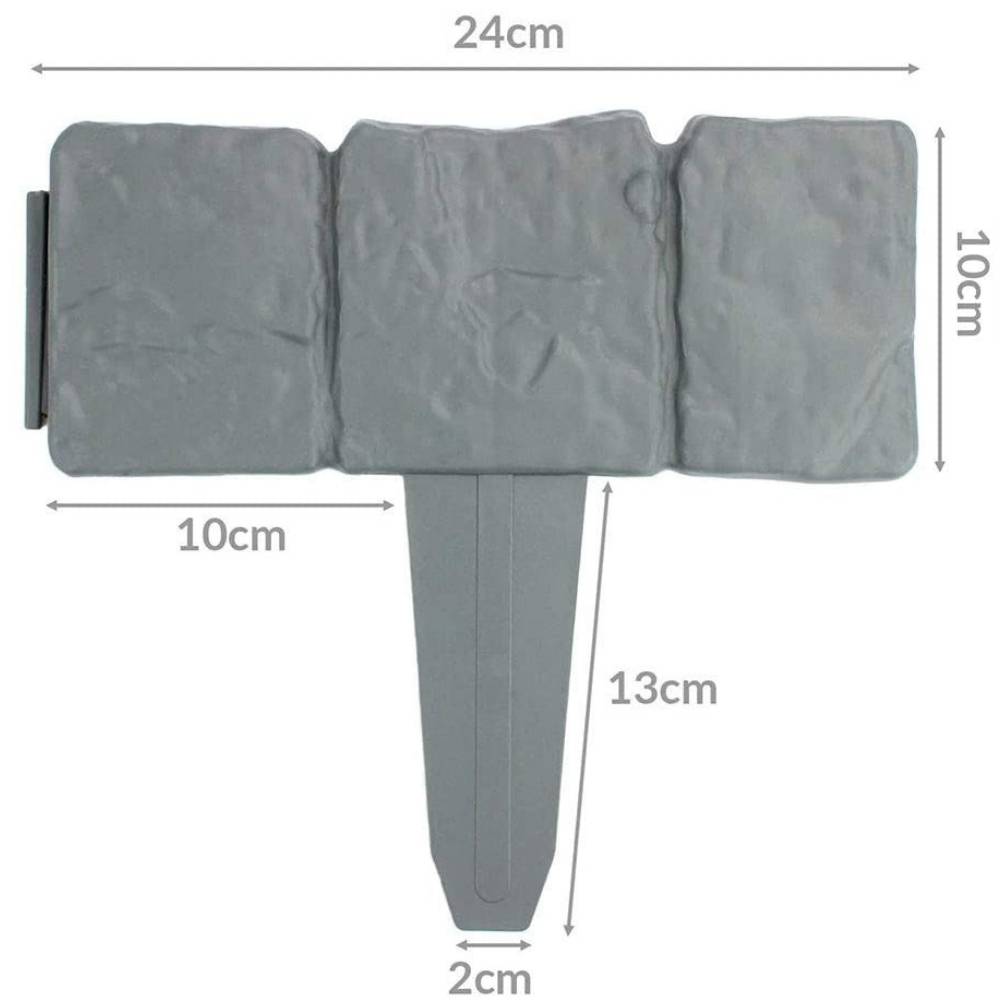 Garden Decorative Edging | Flower Bed Border Edge | Garden Bed Edging (per 9.4" section): image 5