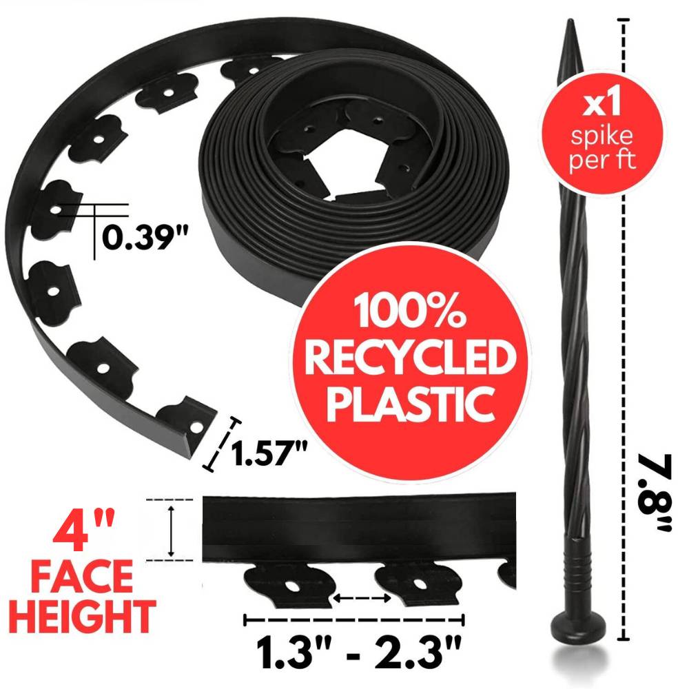 Plastic Lawn Edging - 2" Face Height (per ft): image 13