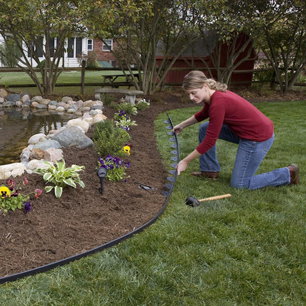 Plastic Lawn Edging - 2" Face Height (per ft)