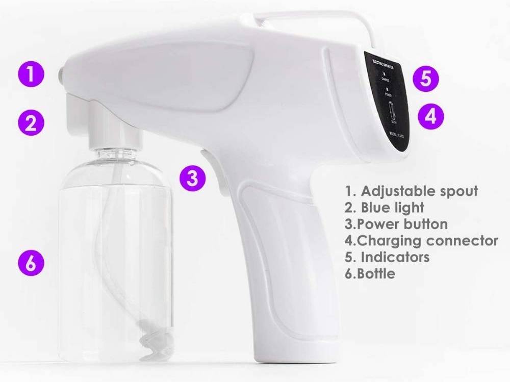 Disinfectant Fogger Machine | Sanitizer Sprayer | Cordless Nano Atomiser: image 2