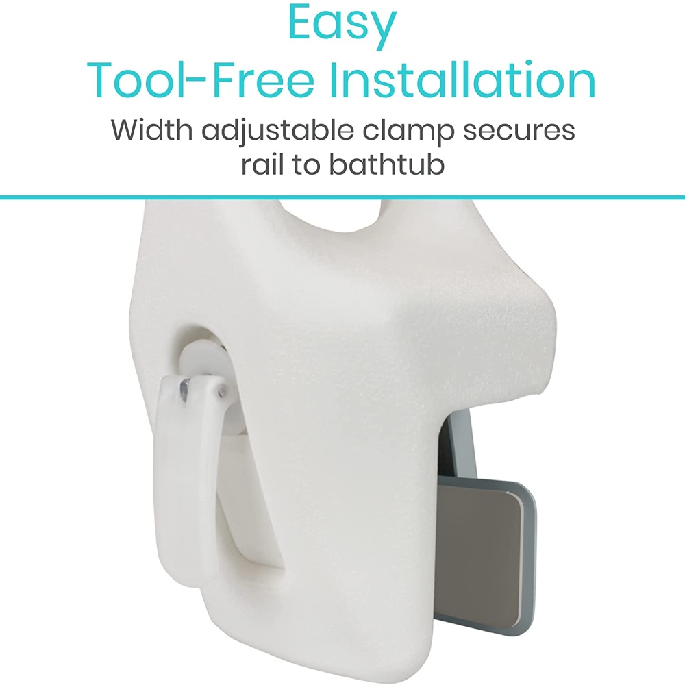 Bath Support Safety Rail | Bathtub Grab Bar: image 6