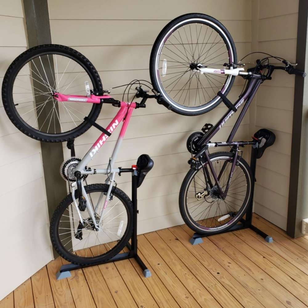 Upright Bicycle Stand | Vertical Bicycle Rack | Home Bicycle Stand: image 13