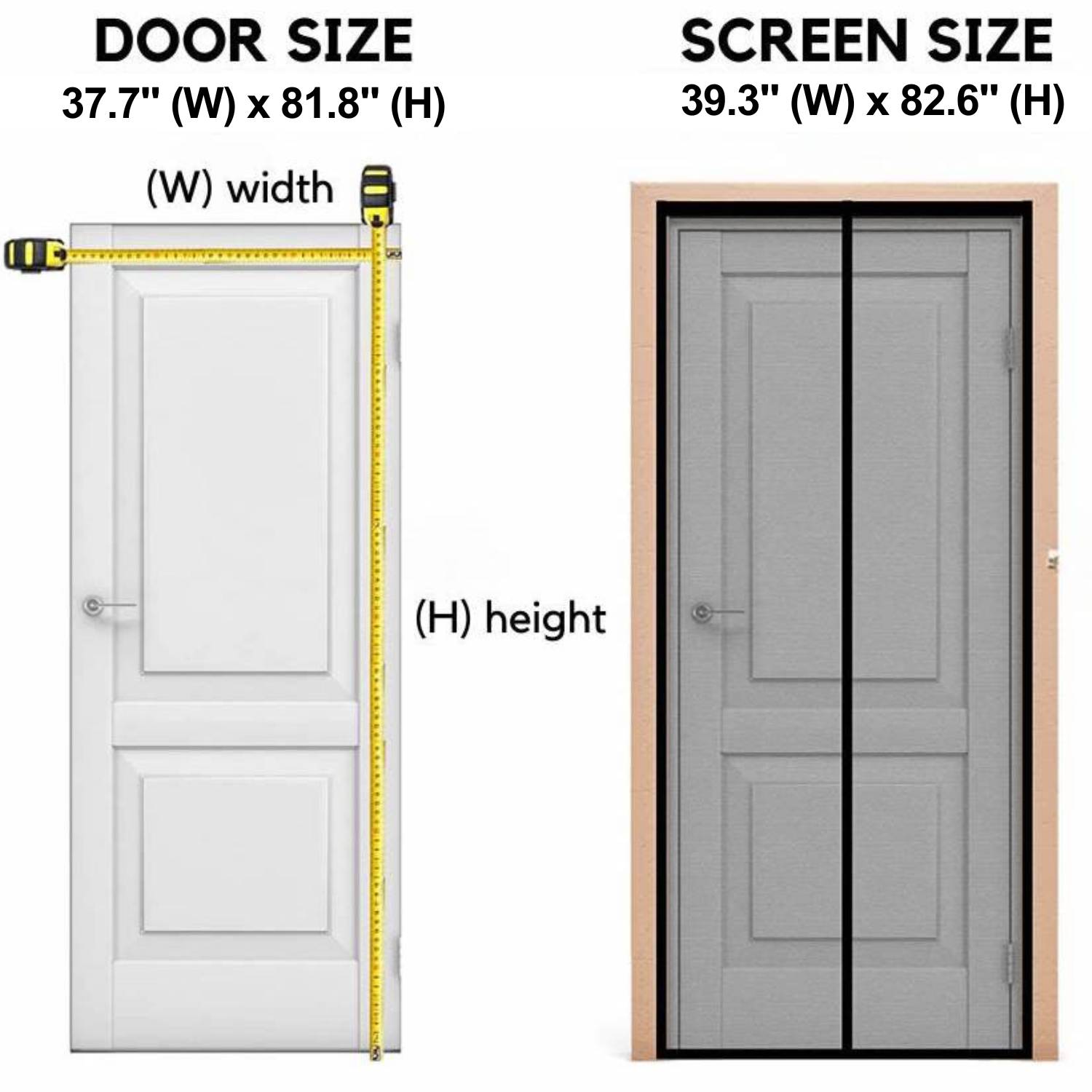 Brown Door Screen - 23-6-x-82-6: image 2