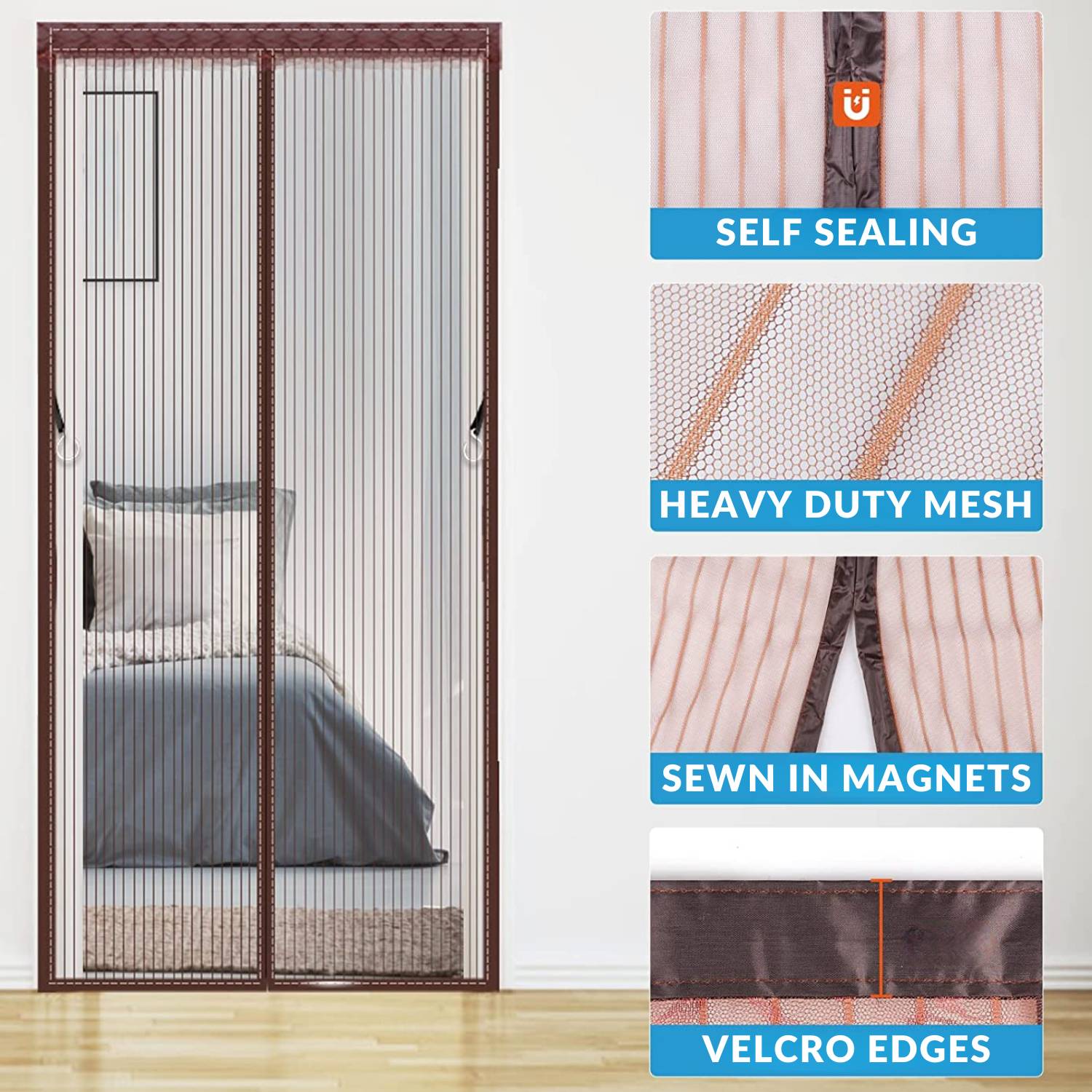 Brown Door Screen - 23-6-x-82-6: image 10