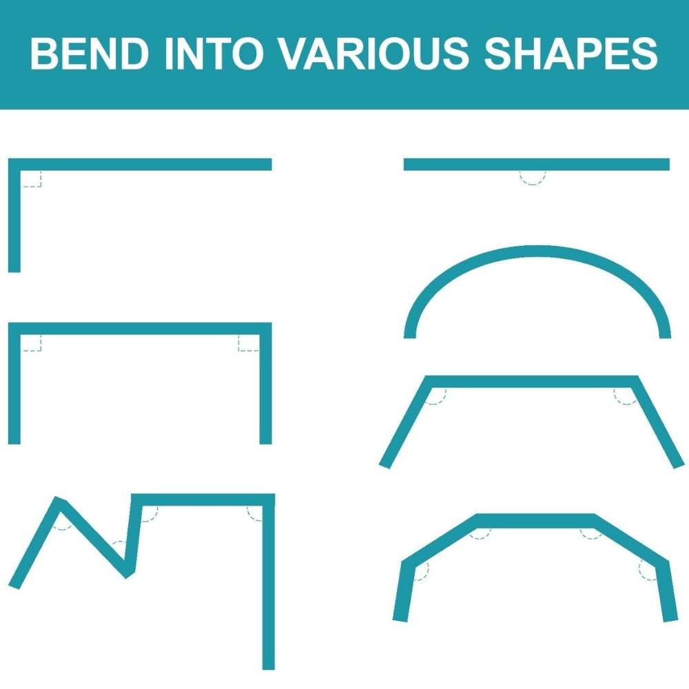 Ceiling Curtain Track | Flexible Curved Ceiling Track for Curtains | Curved Curtain Track (per ft): image 17