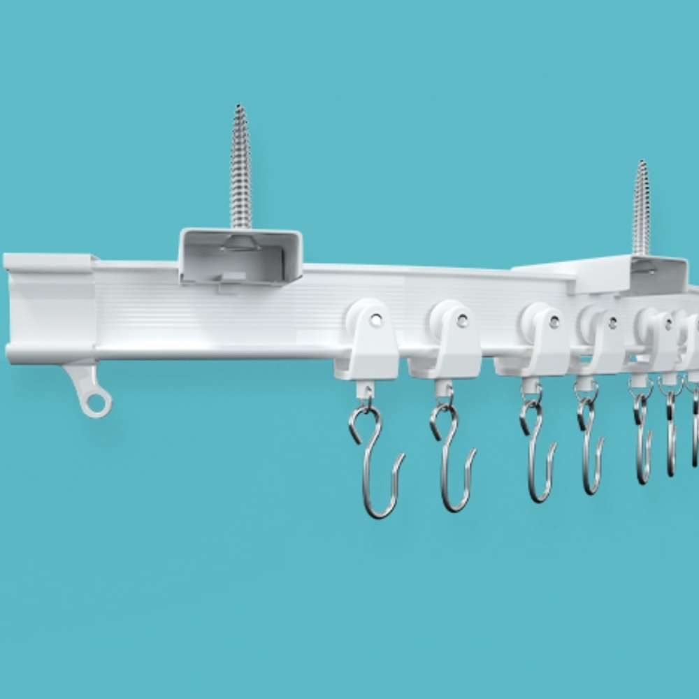 Ceiling Curtain Track | Flexible Curved Ceiling Track for Curtains | Curved Curtain Track (per ft)