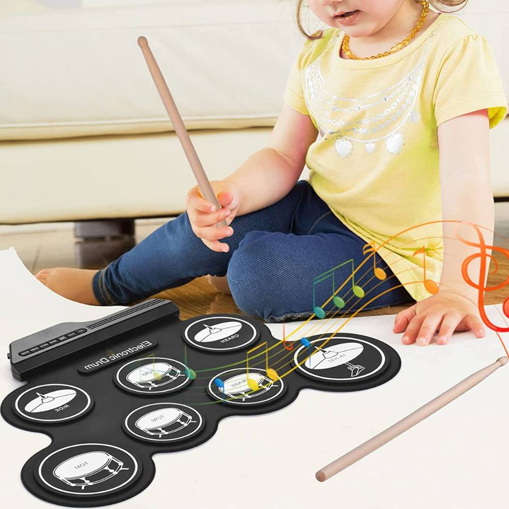 Portable Electronic Drums | Electric Drum | Portable Digital Drum Kit: image 1