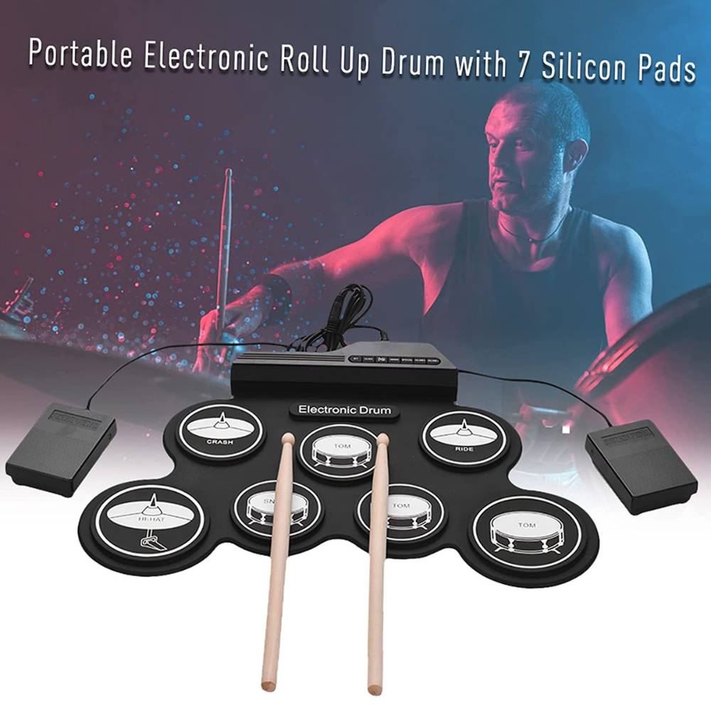 Portable Electronic Drums | Electric Drum | Portable Digital Drum Kit: image 13