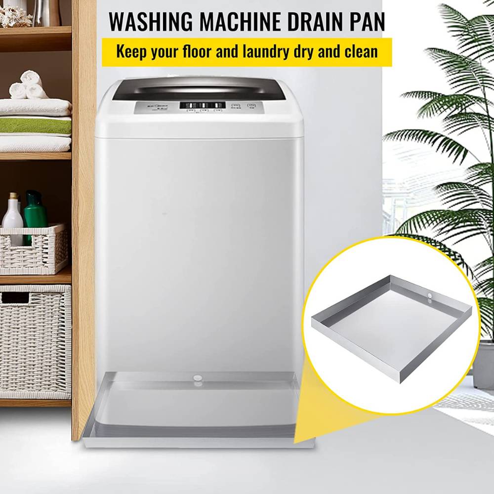 Stainless Steel Washing Machine Drain Pan | Washer Machine Floor Tray | Stainless Steel Washer Pan: image 2