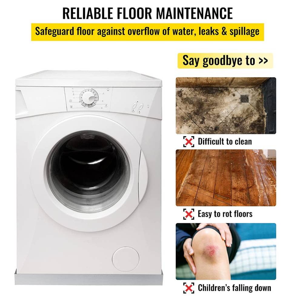 Stainless Steel Washing Machine Drain Pan | Washer Machine Floor Tray | Stainless Steel Washer Pan: image 3