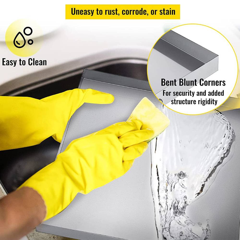 Stainless Steel Washing Machine Drain Pan | Washer Machine Floor Tray | Stainless Steel Washer Pan: image 5
