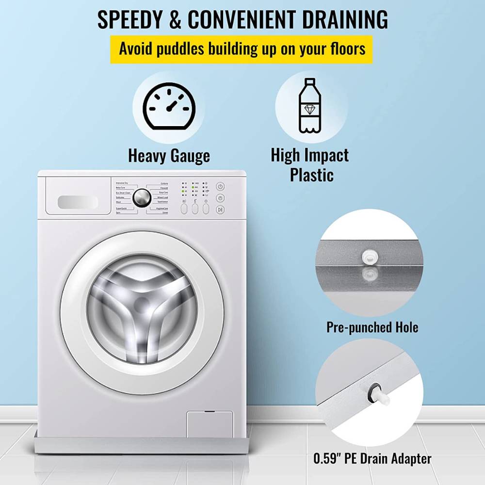 Stainless Steel Washing Machine Drain Pan | Washer Machine Floor Tray | Stainless Steel Washer Pan: image 14