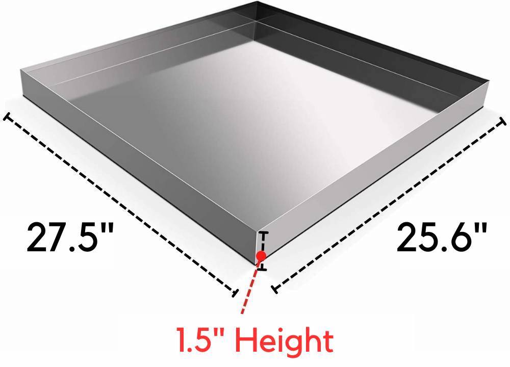 Stainless Steel Washing Machine Drain Pan | Washer Machine Floor Tray | Stainless Steel Washer Pan: image 16