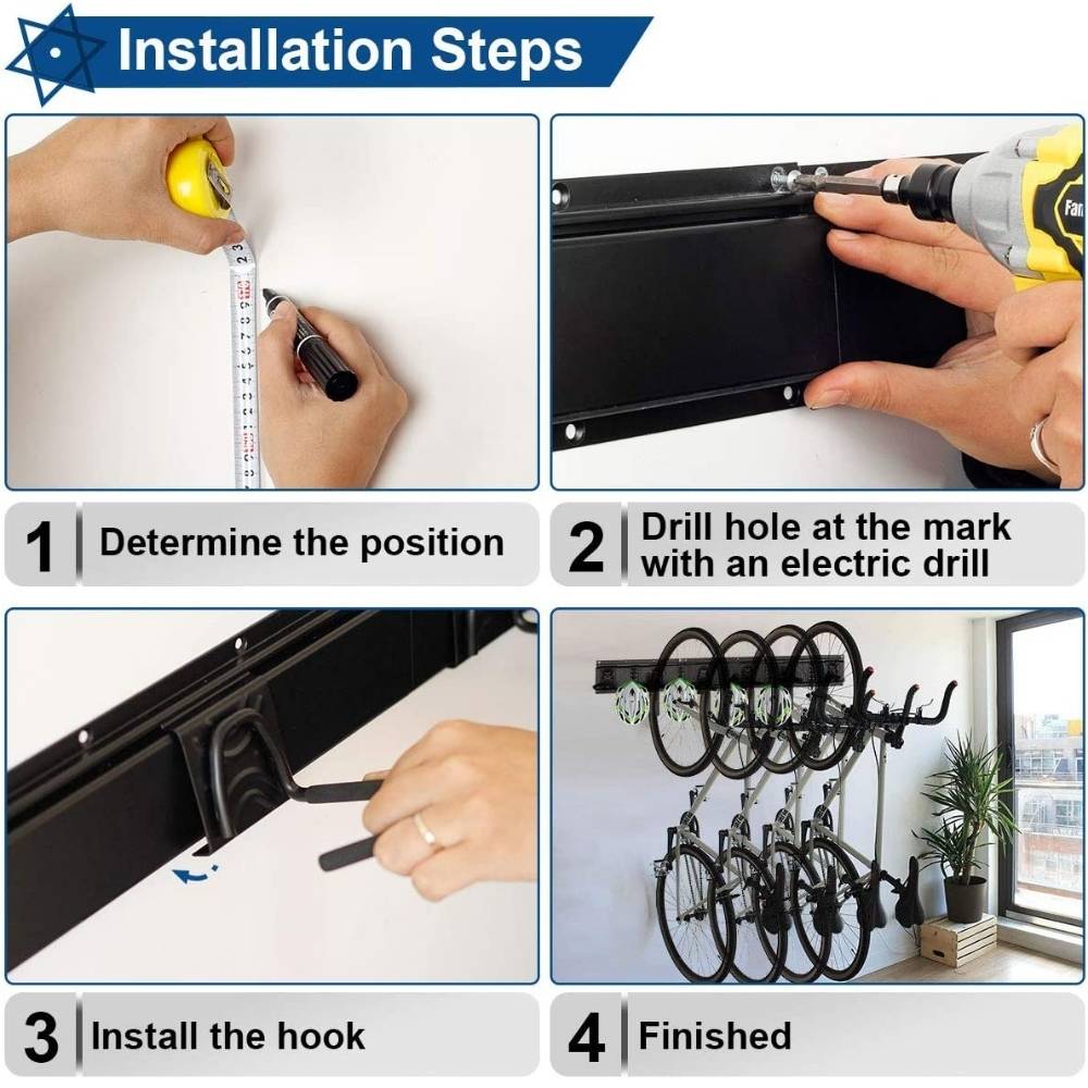 Wall Bike Storage - 4 Bike: image 14