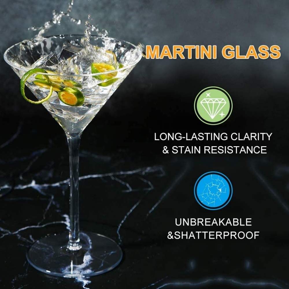 Unbreakable Martini Glass | Plastic Martini Glasses | Shatterproof Cocktail Glasses: image 6