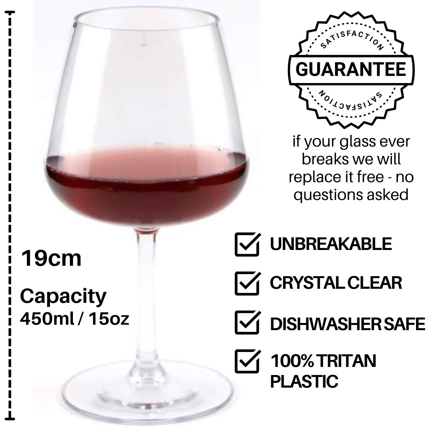 Unbreakable Red Wine Glass | Plastic Red Wine Glasses: image 4