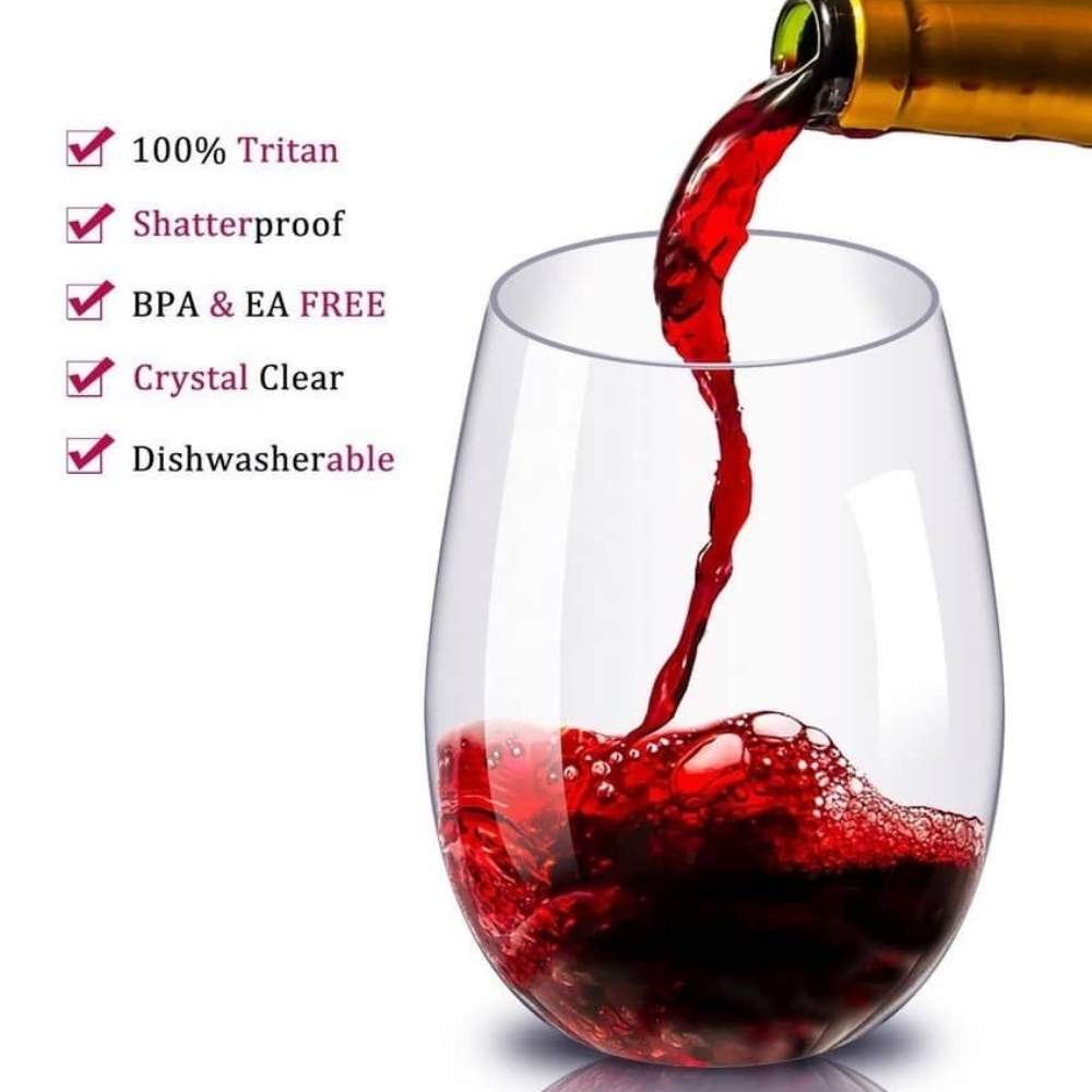 Unbreakable Stemless Wine Glasses | Plastic Stemless Wine Glass: image 2