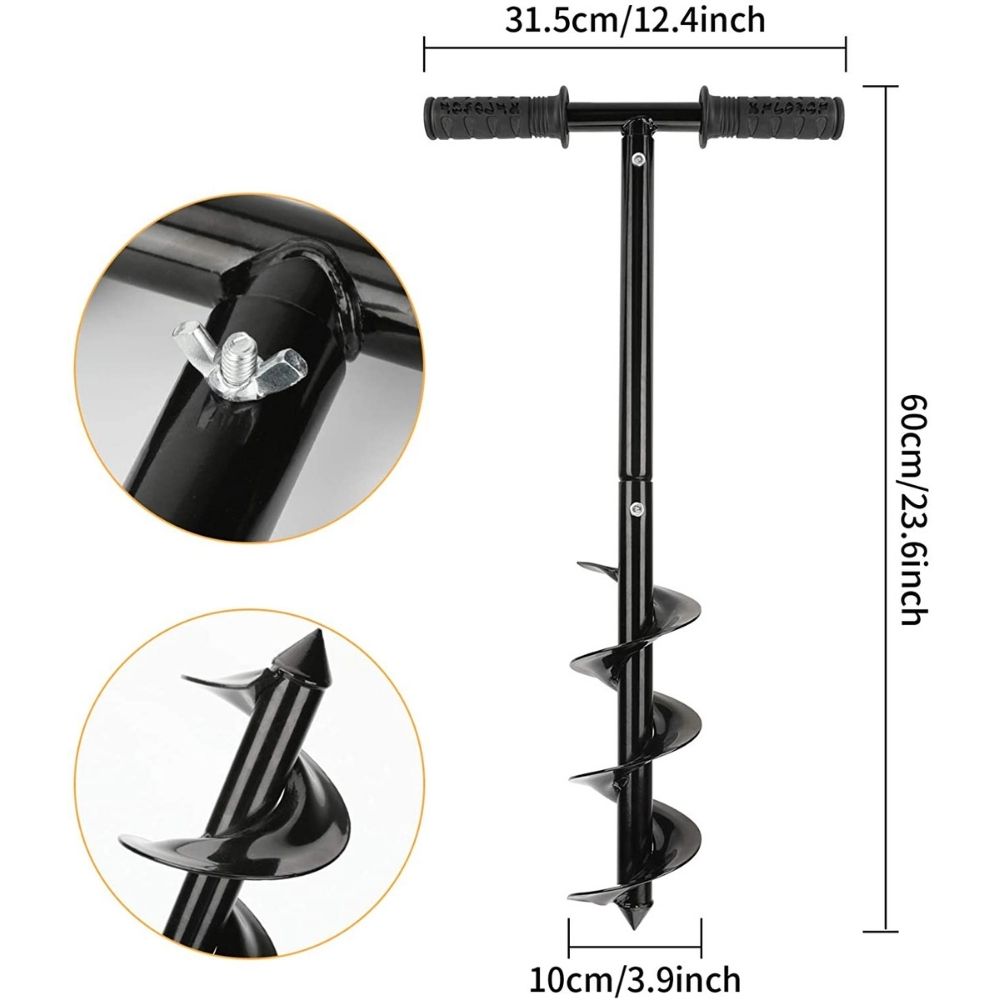 Manual Auger Post Digger | Manual Post Hole Drill | Hand Held Auger