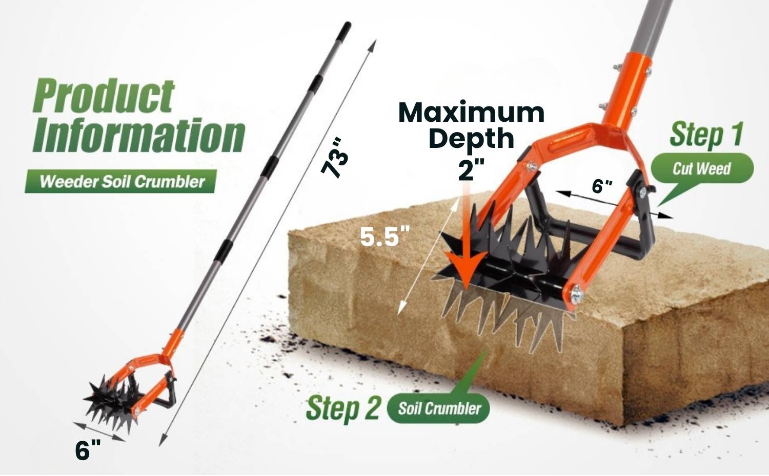 Hand Held Tiller Cultivator | Hand Cultivator For Gardening | Hand Held Rotary Tiller: image 21